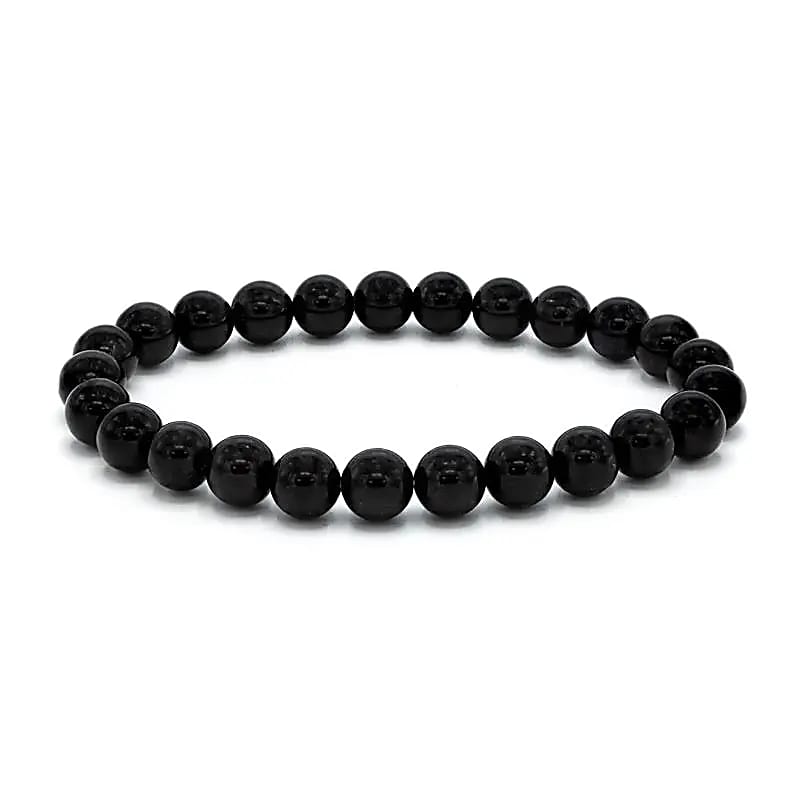 Sort turmalin armbånd - herrestørrelse Sort turmalin armbånd - herrestørrelse