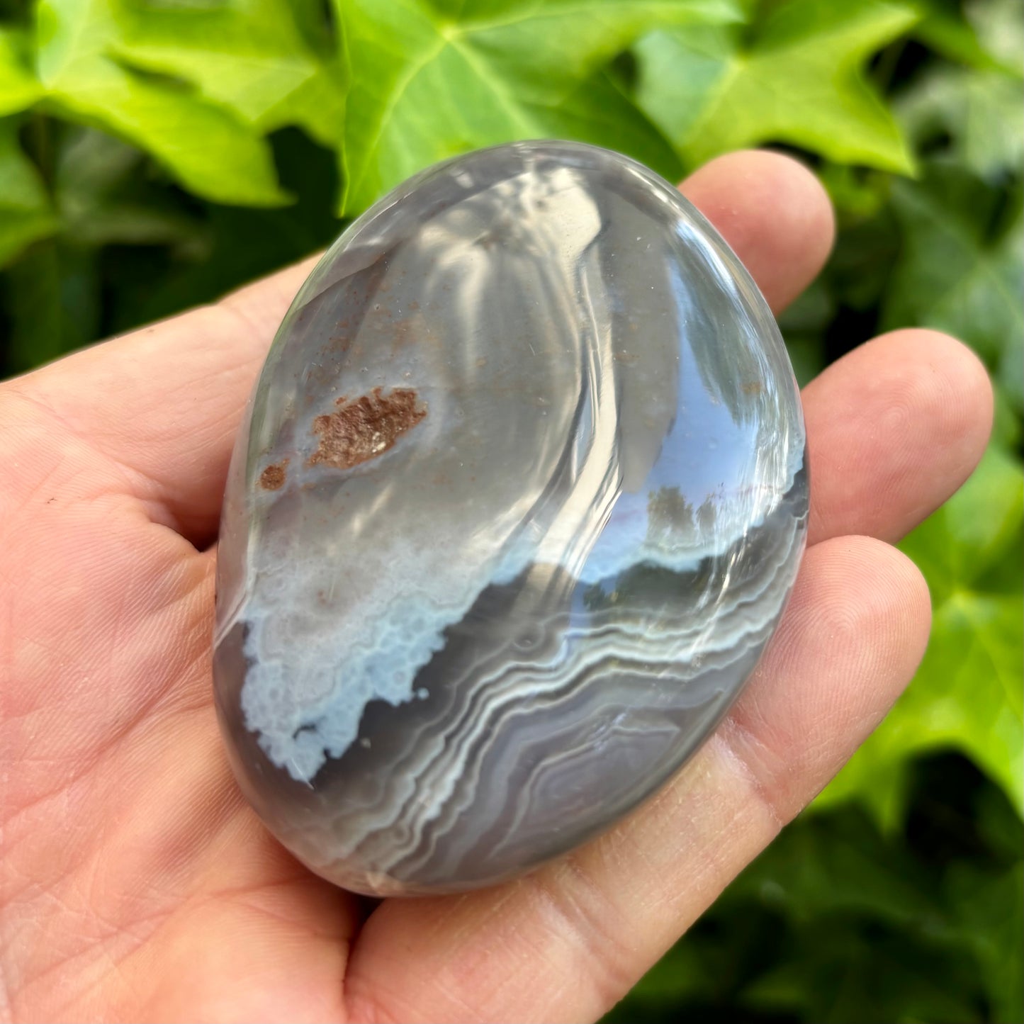 Sashe Agat palmstone 8 cm Sashe Agat palmstone 8 cm