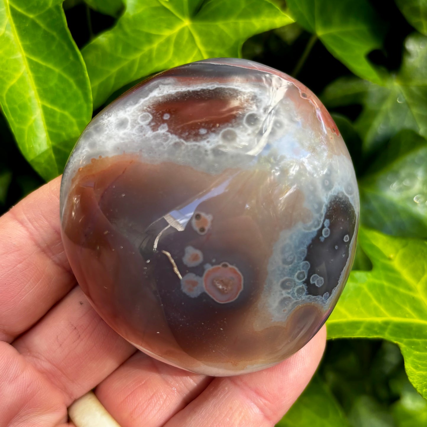 Sashe Agat palmstone 7 cm Sashe Agat palmstone 7 cm