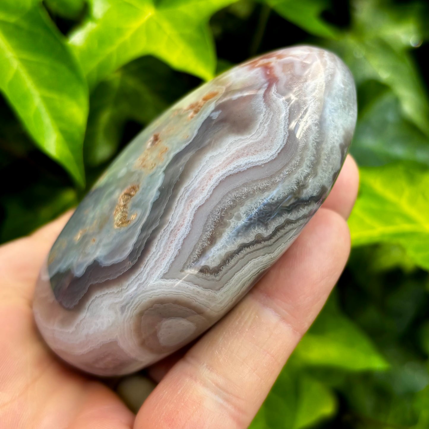 Sashe Agat palmstone 9 cm Sashe Agat palmstone 9 cm