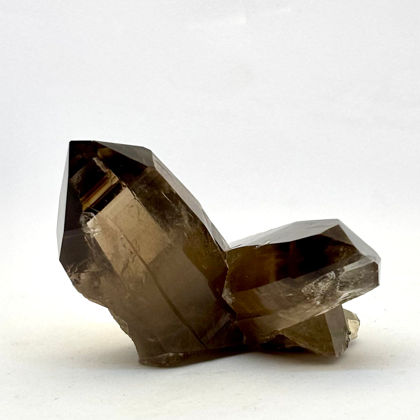 Røgkvarts lemurian twin spids naturlig 6 cm Røgkvarts lemurian twin spids naturlig 6 cm