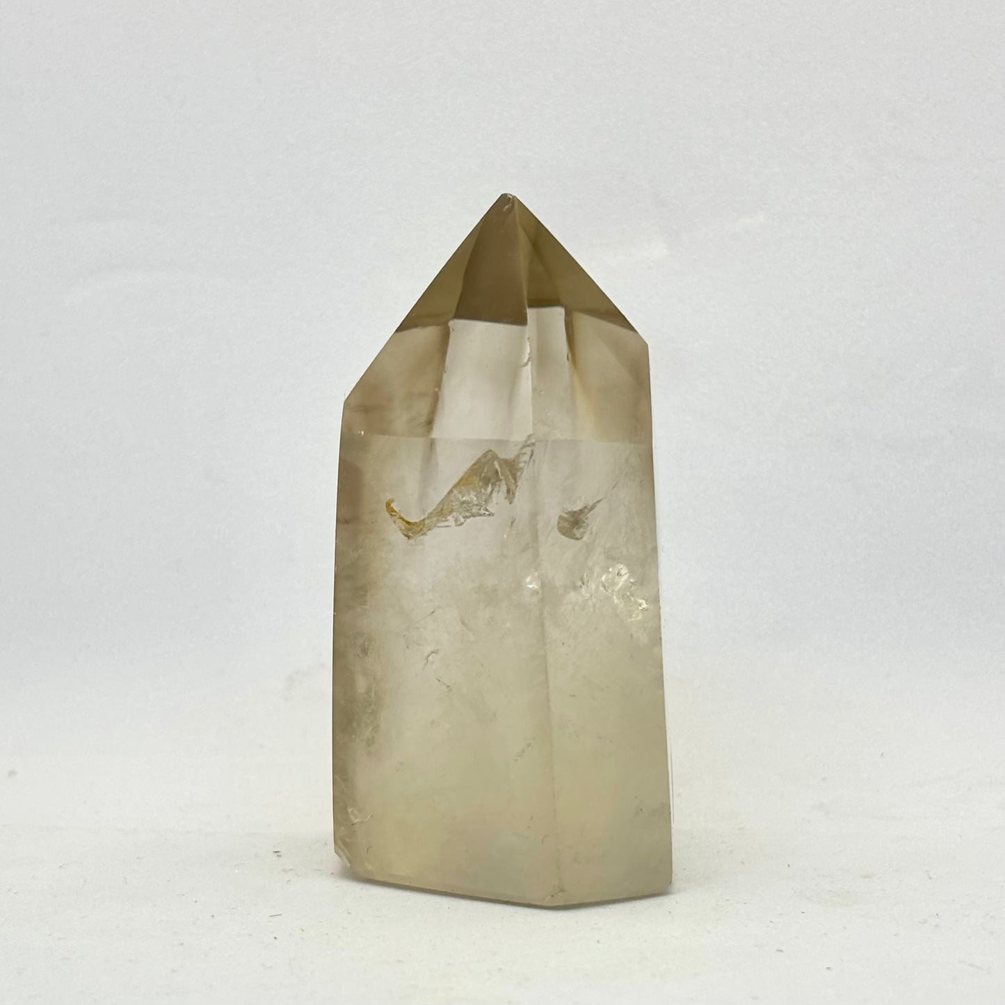 Bjergkrystal/ røgkvarts spids 7 cm Bjergkrystal/ røgkvarts spids 7 cm