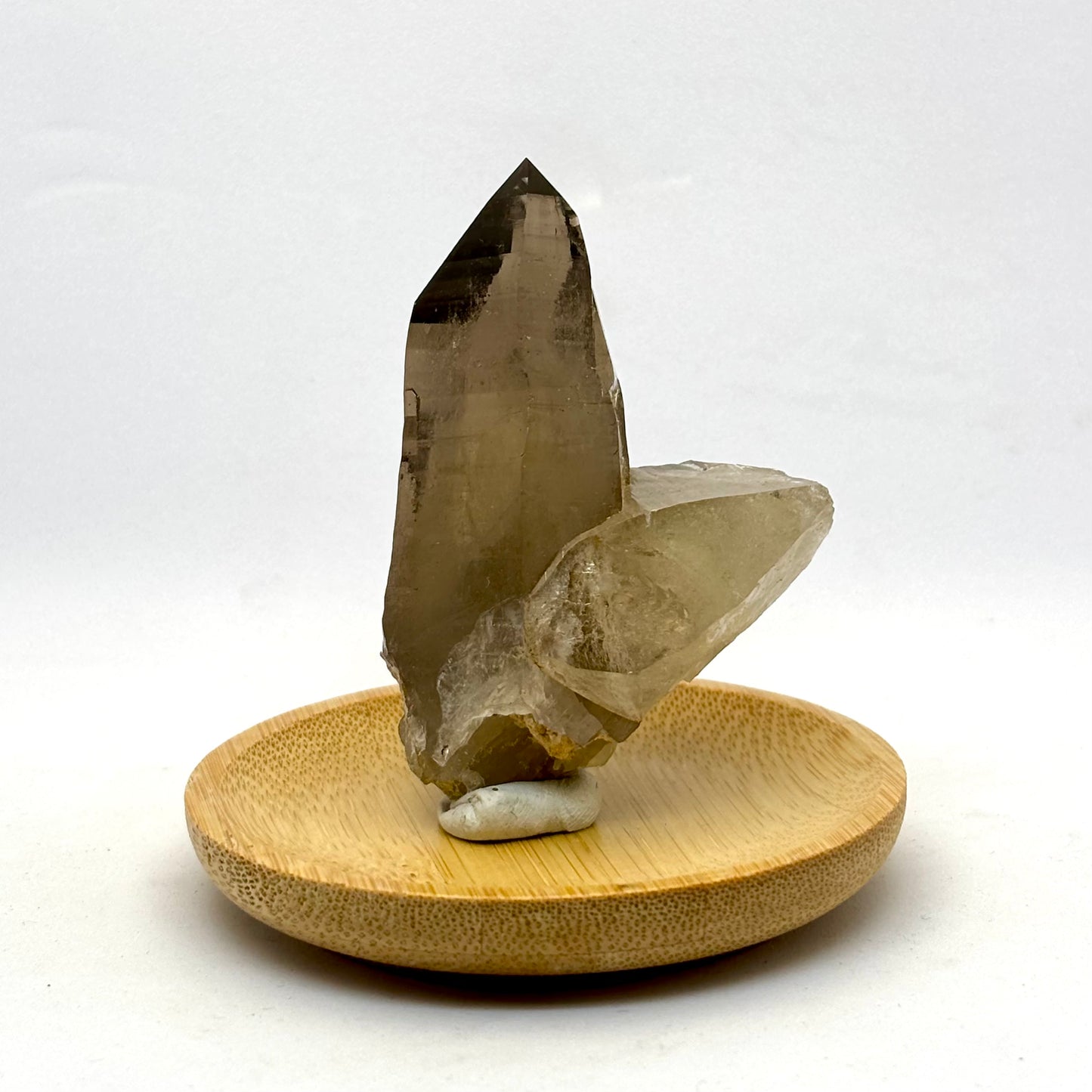 Røgkvarts lemurian spids naturlig 7 cm Røgkvarts lemurian spids naturlig 7 cm