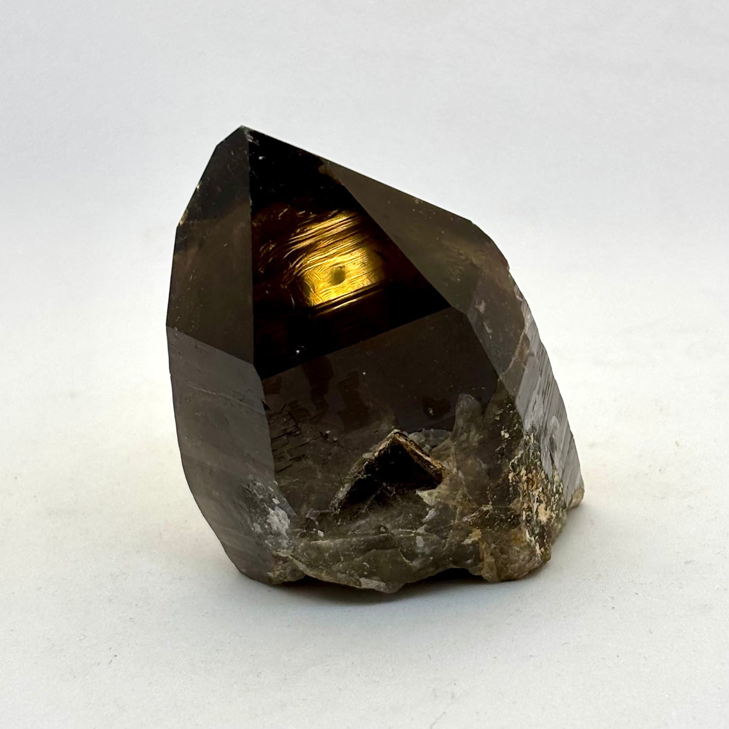 Røgkvarts lemurian spids naturlig 7 cm Røgkvarts lemurian spids naturlig 7 cm