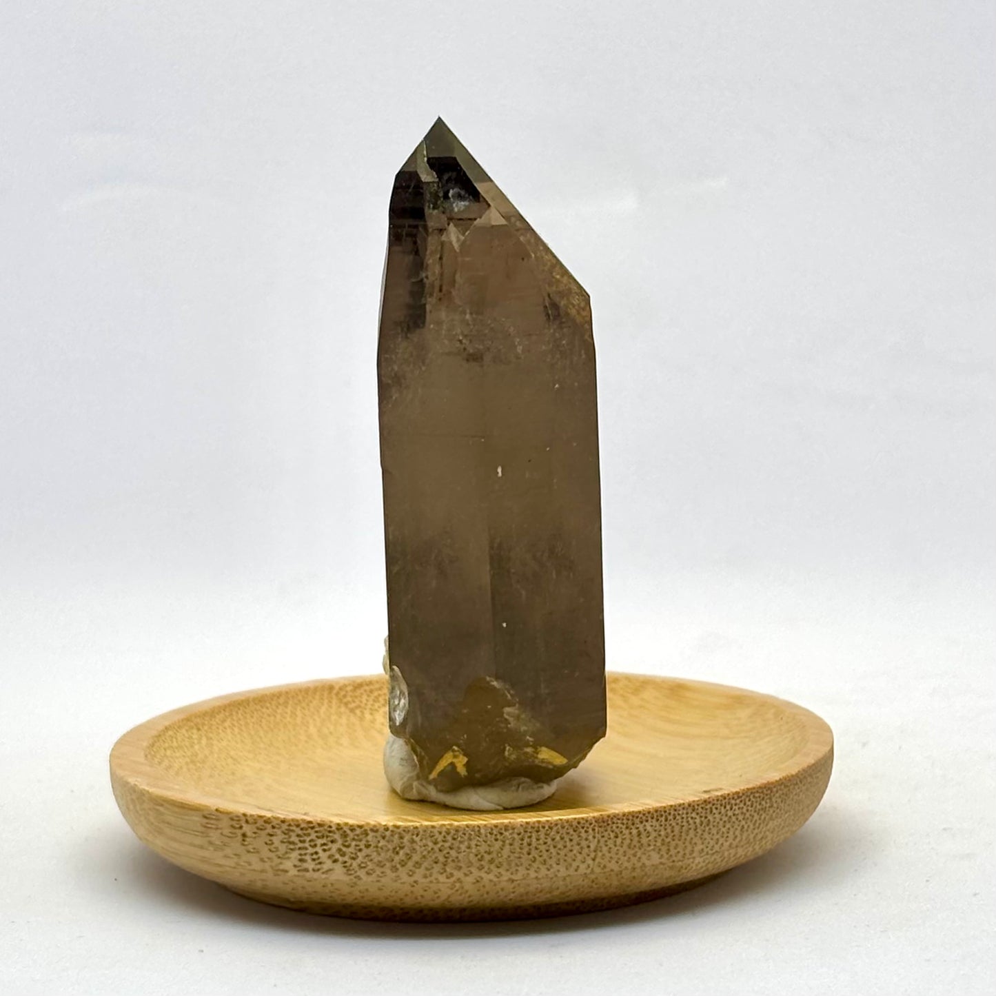 Røgkvarts lemurian tabular spids naturlig 7 cm Røgkvarts lemurian tabular spids naturlig 7 cm