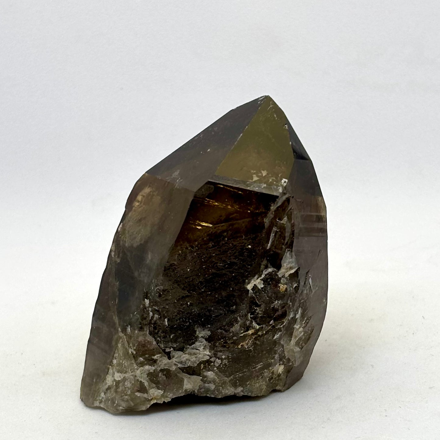 Røgkvarts lemurian spids naturlig 7 cm Røgkvarts lemurian spids naturlig 7 cm