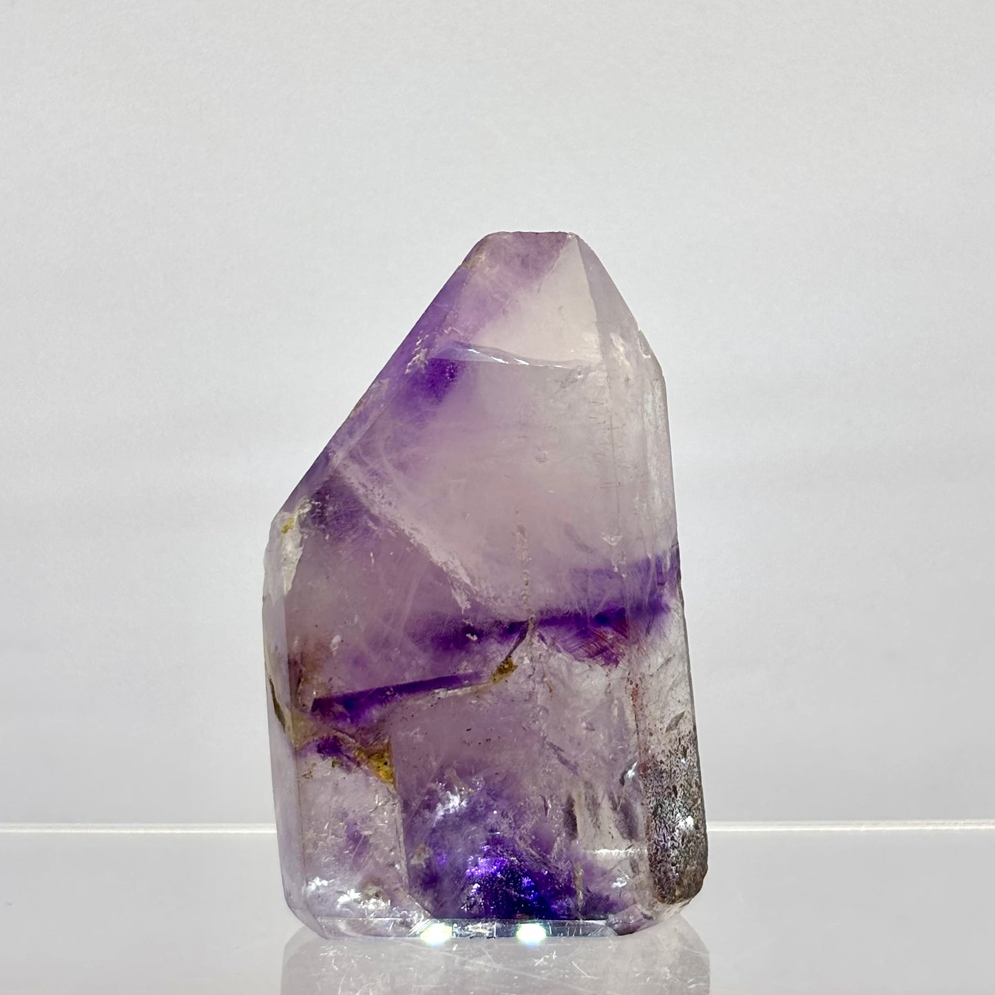 Unik ametyst spids 5,8 cm - poleret | nr. 3 Unik ametyst spids 5,8 cm - poleret | nr. 3