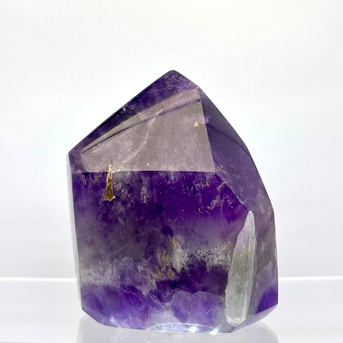 Chevron ametyst spids 8,5 cm - poleret | nr. 3 Chevron ametyst spids 8,5 cm - poleret | nr. 3