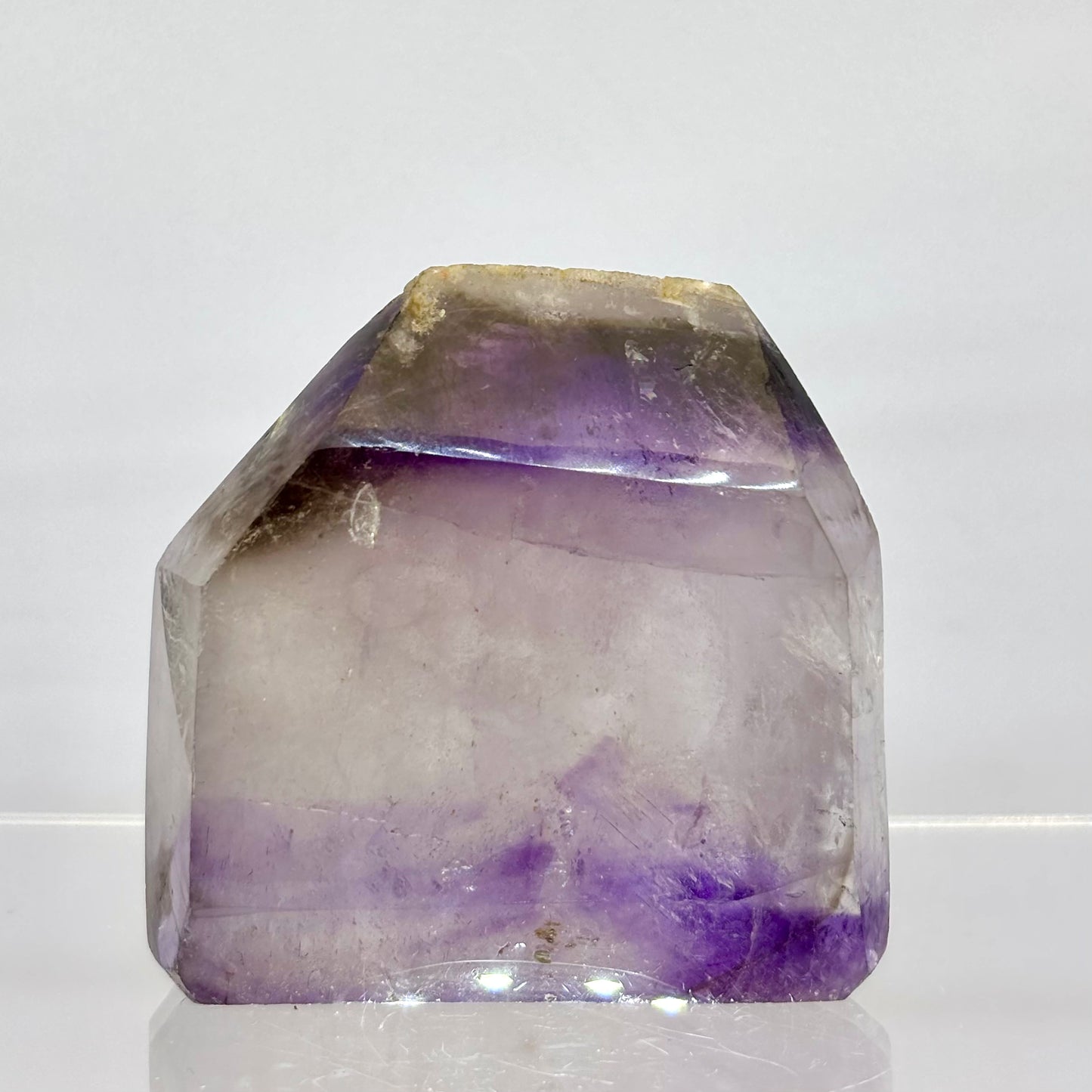 Unik ametyst spids 5,5 cm - poleret | nr. 4 Unik ametyst spids 5,5 cm - poleret | nr. 4