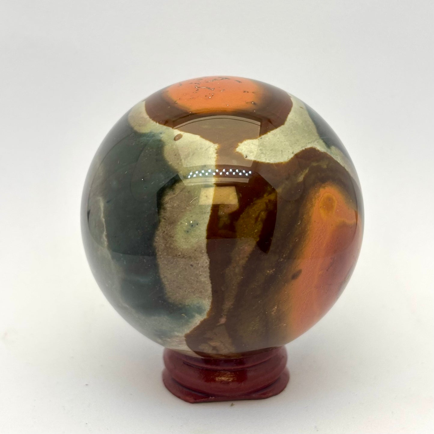 Polychrom jaspis kugle 6,5 cm Polychrom jaspis kugle 6,5 cm