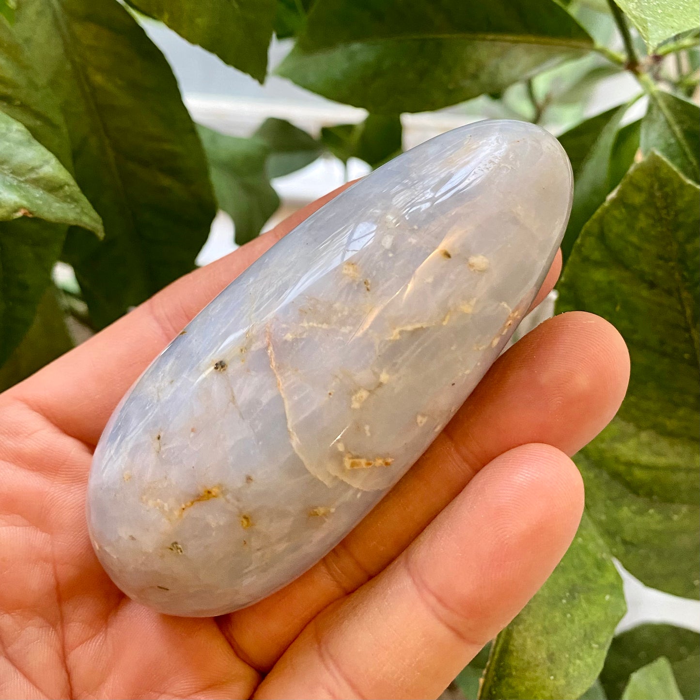 Massage krystal, blå kvarts Massage krystal, blå kvarts