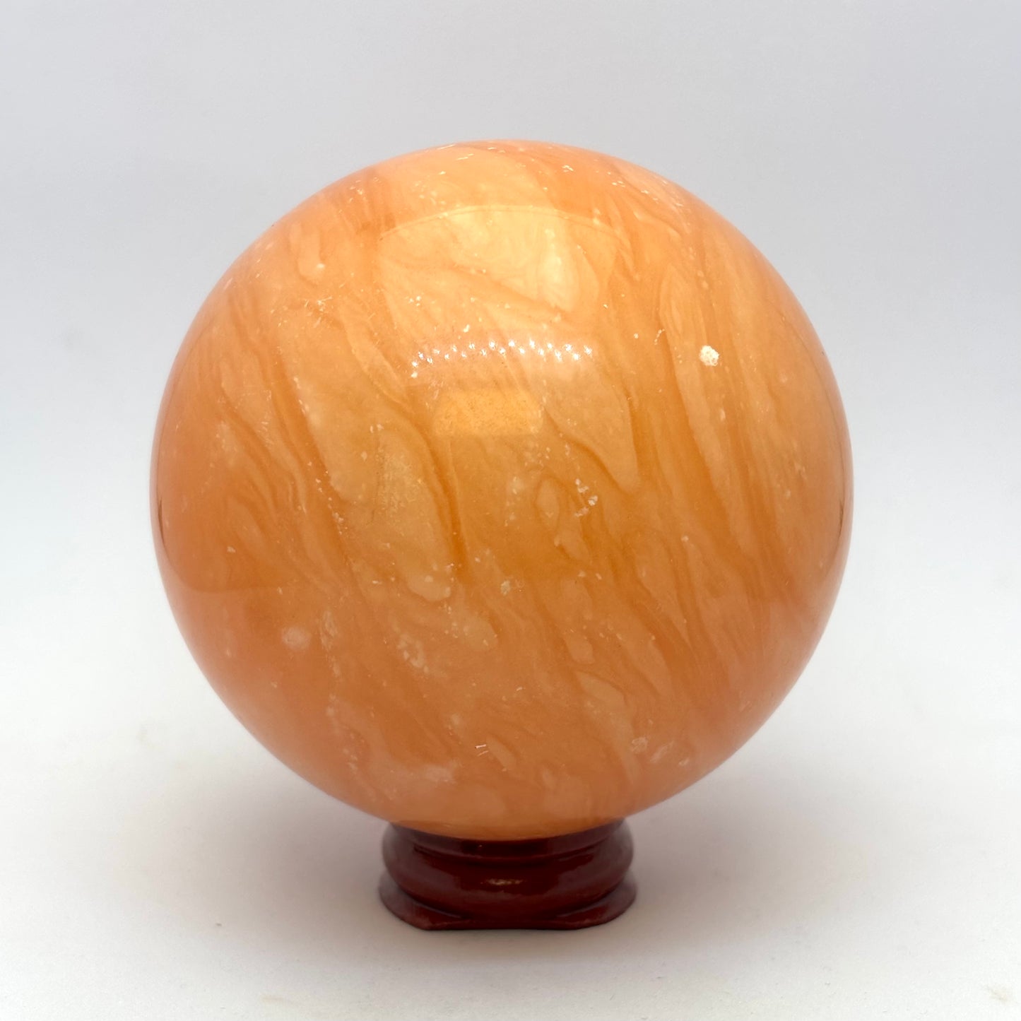 Orange calcit kugle 7,5 cm Orange calcit kugle 7,5 cm