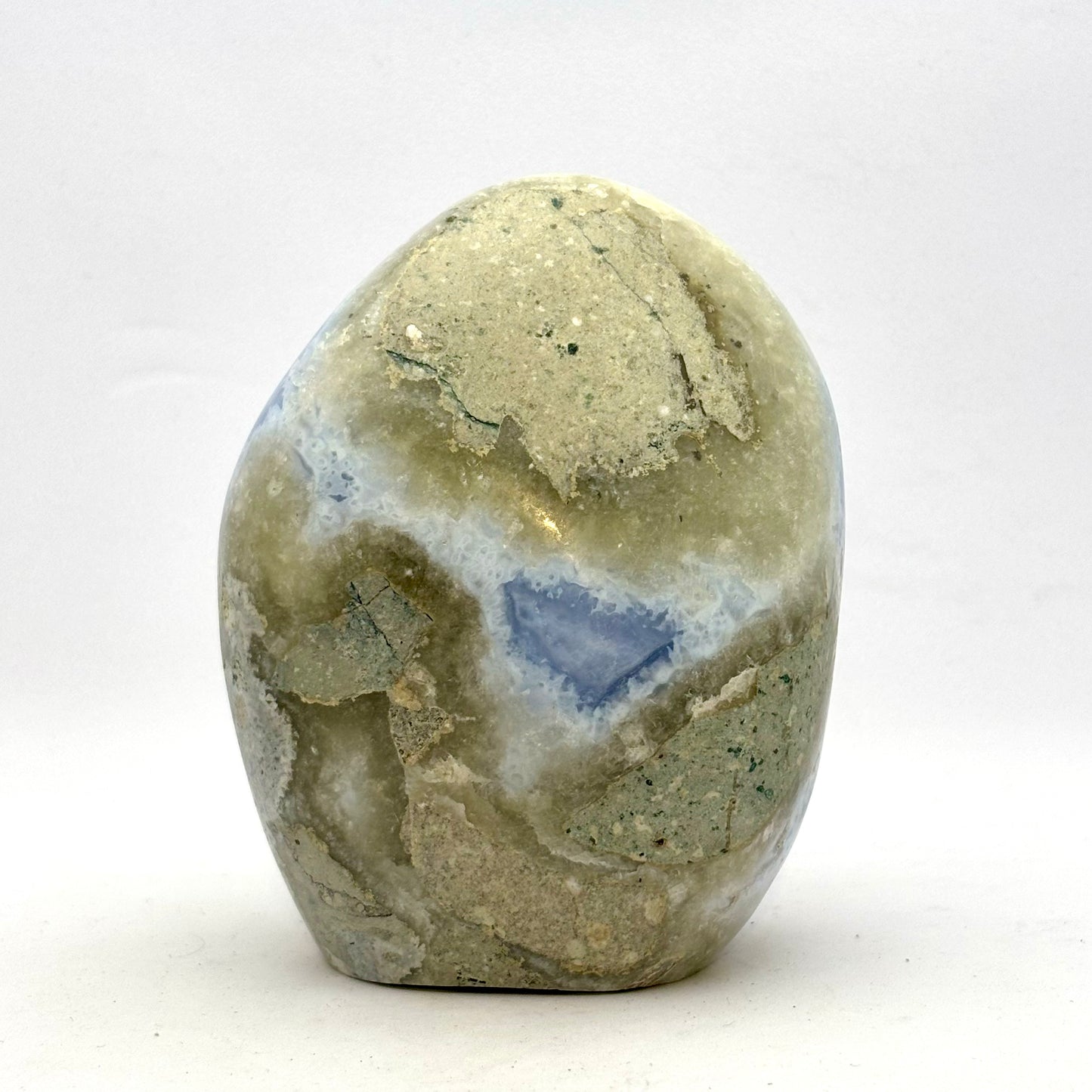Lyseblå blonde agat skulptur 9,5 cm Lyseblå blonde agat skulptur 9,5 cm