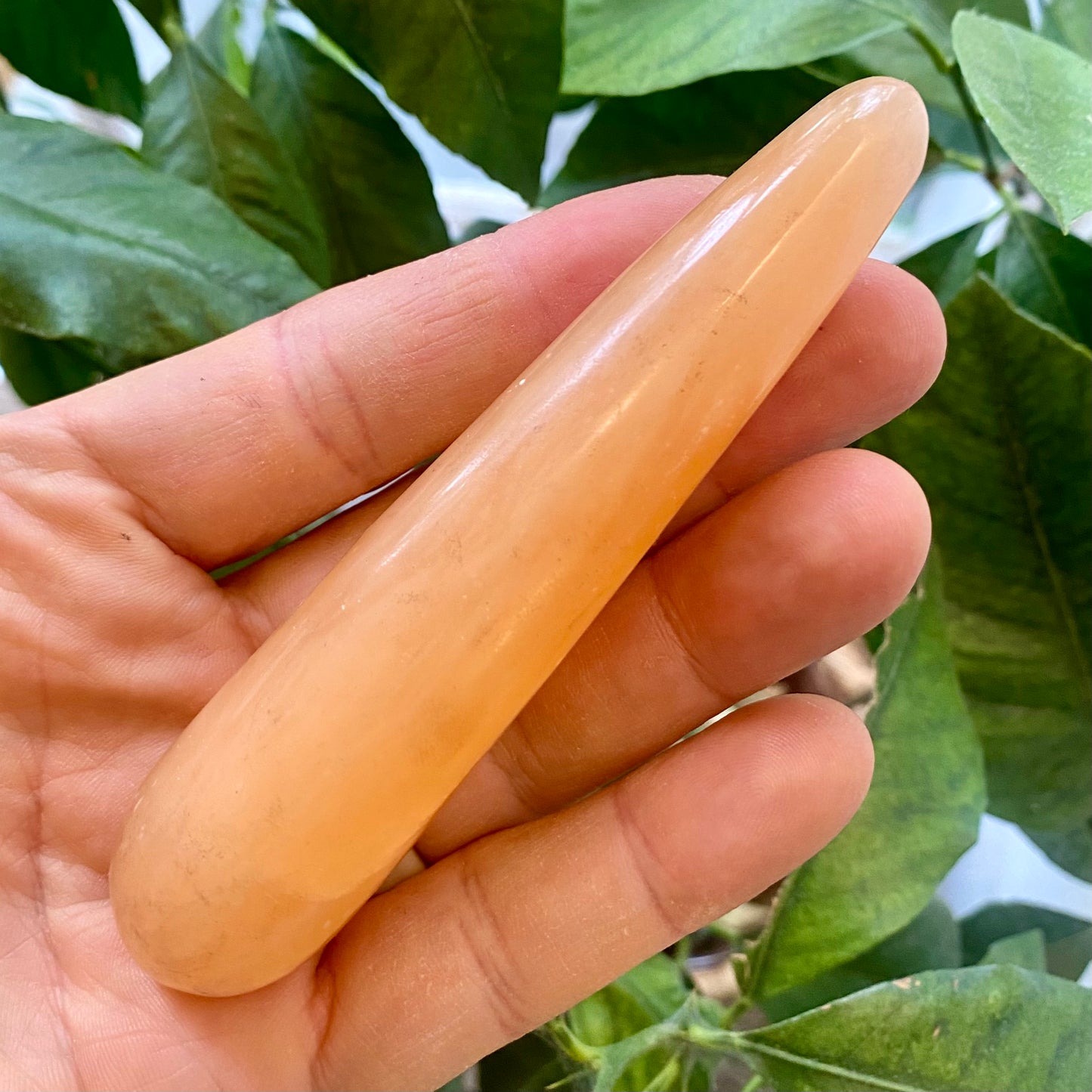 Healerstav orange calcit - 12 cm Healerstav orange calcit - 12 cm