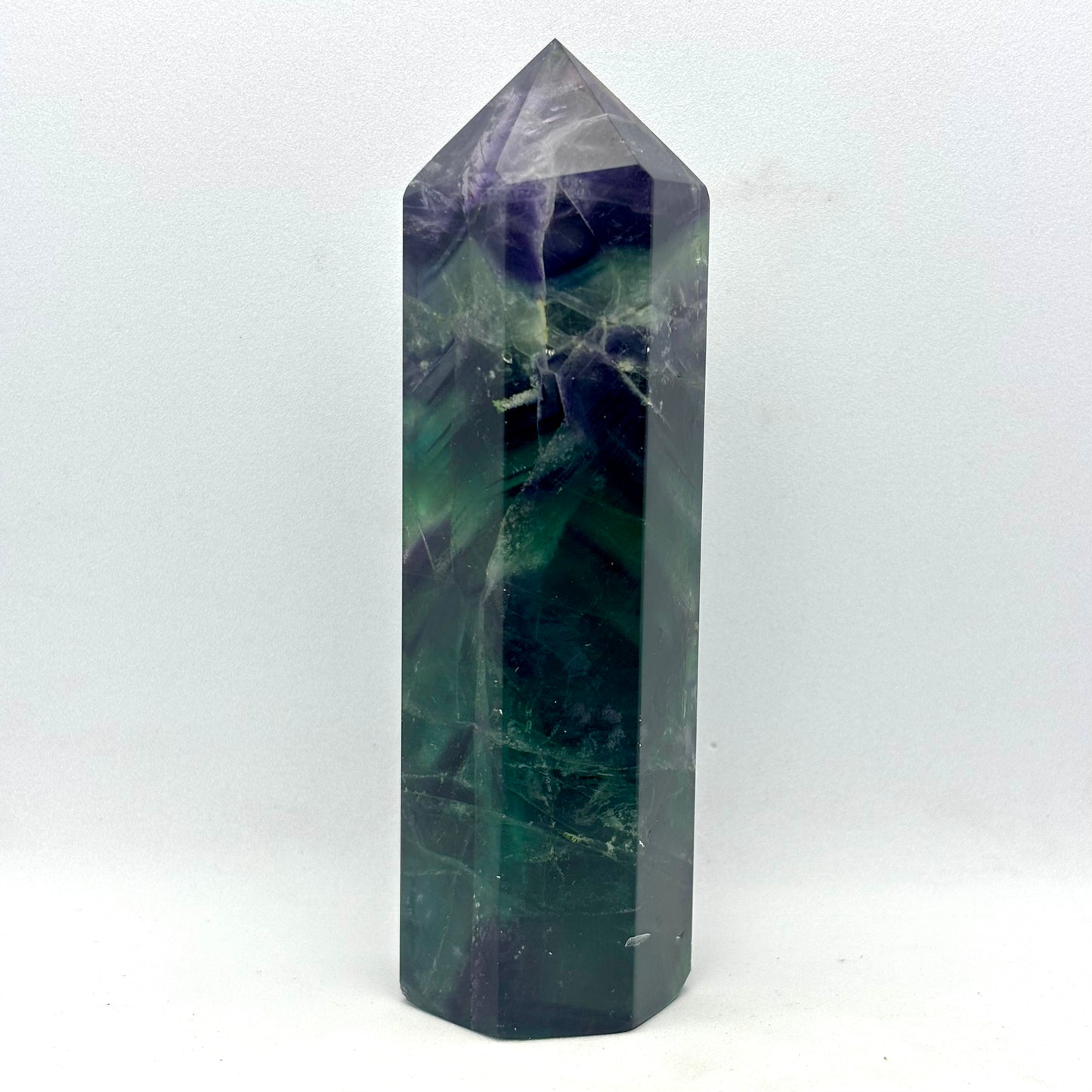 Regnbue fluorit tårn - 11,2 cm | nr. 3 Regnbue fluorit tårn - 11,2 cm | nr. 3