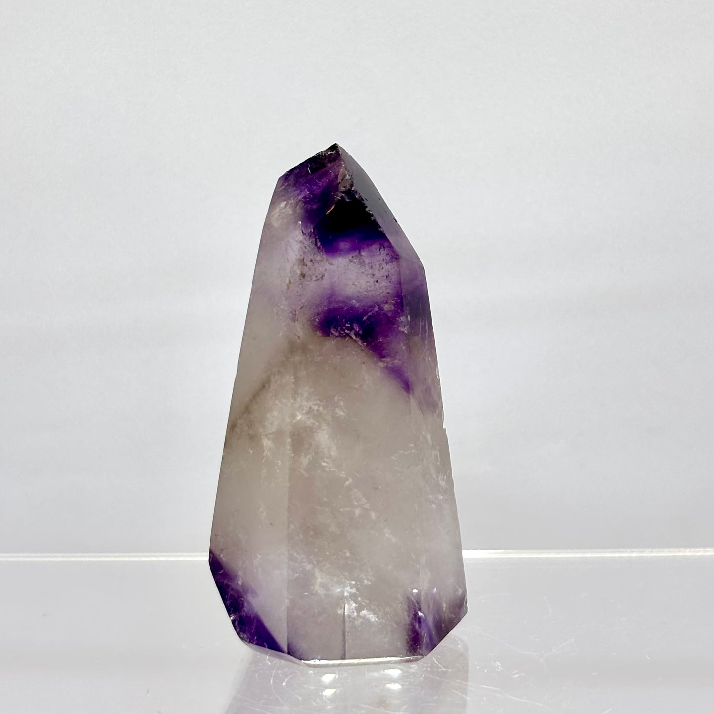 Unik ametyst spids 5,8 cm - poleret | nr. 2 Unik ametyst spids 5,8 cm - poleret | nr. 2
