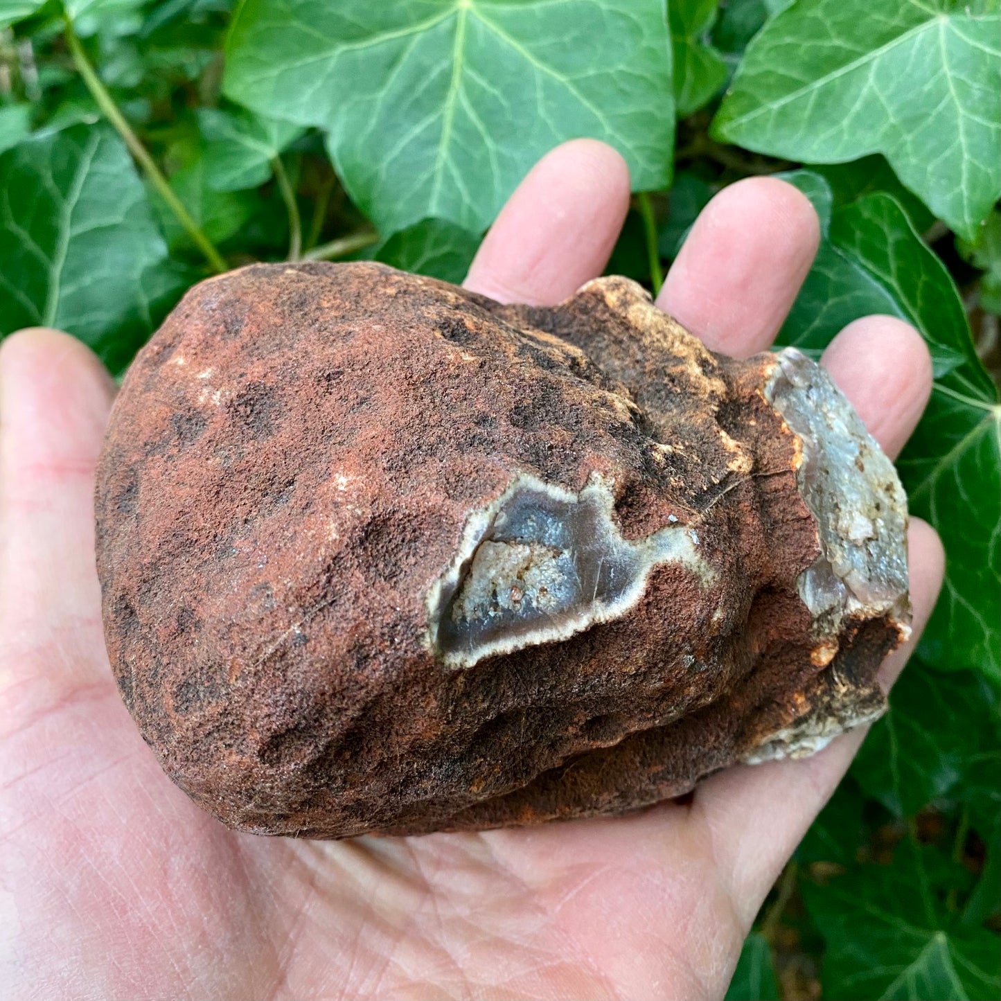 Agat geode, poleret 13 cm Agat geode, poleret 13 cm