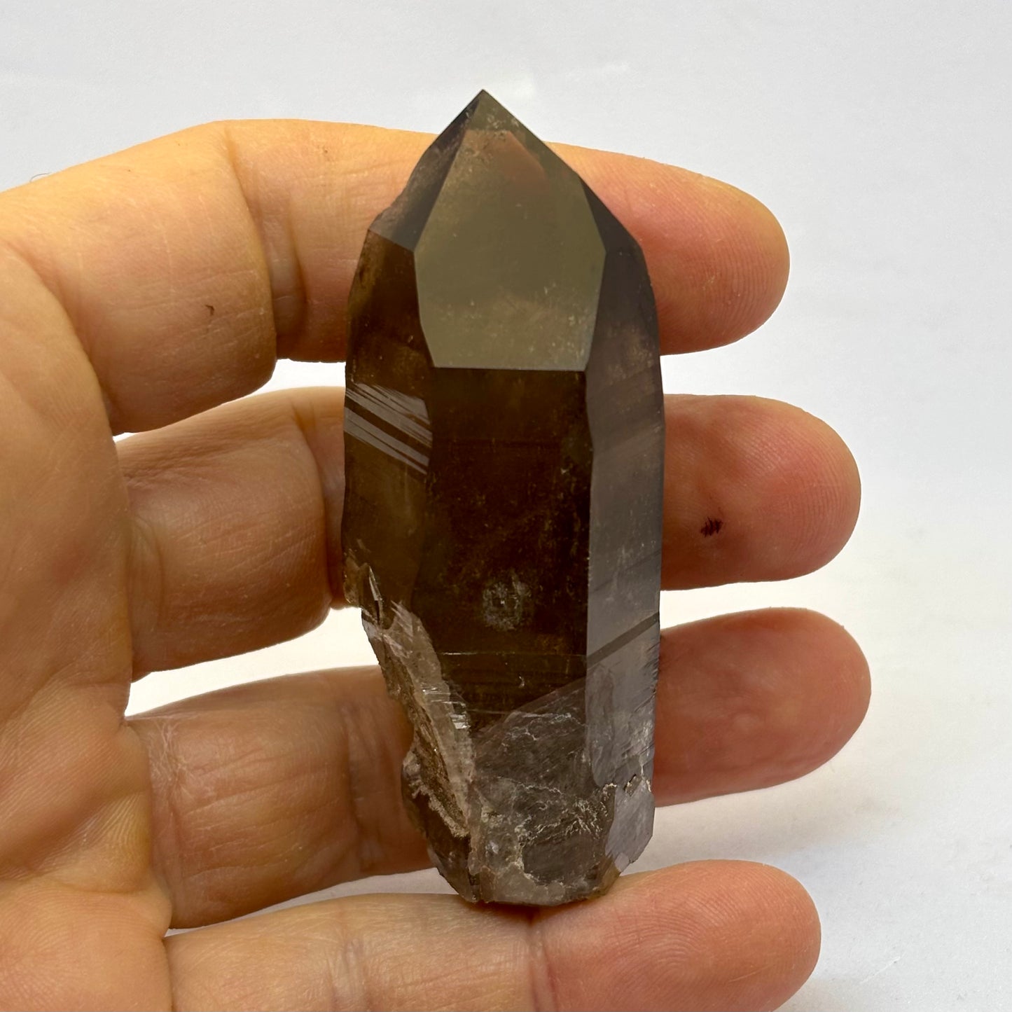 Røgkvarts lemurian spids naturlig 7,5 cm Røgkvarts lemurian spids naturlig 7,5 cm