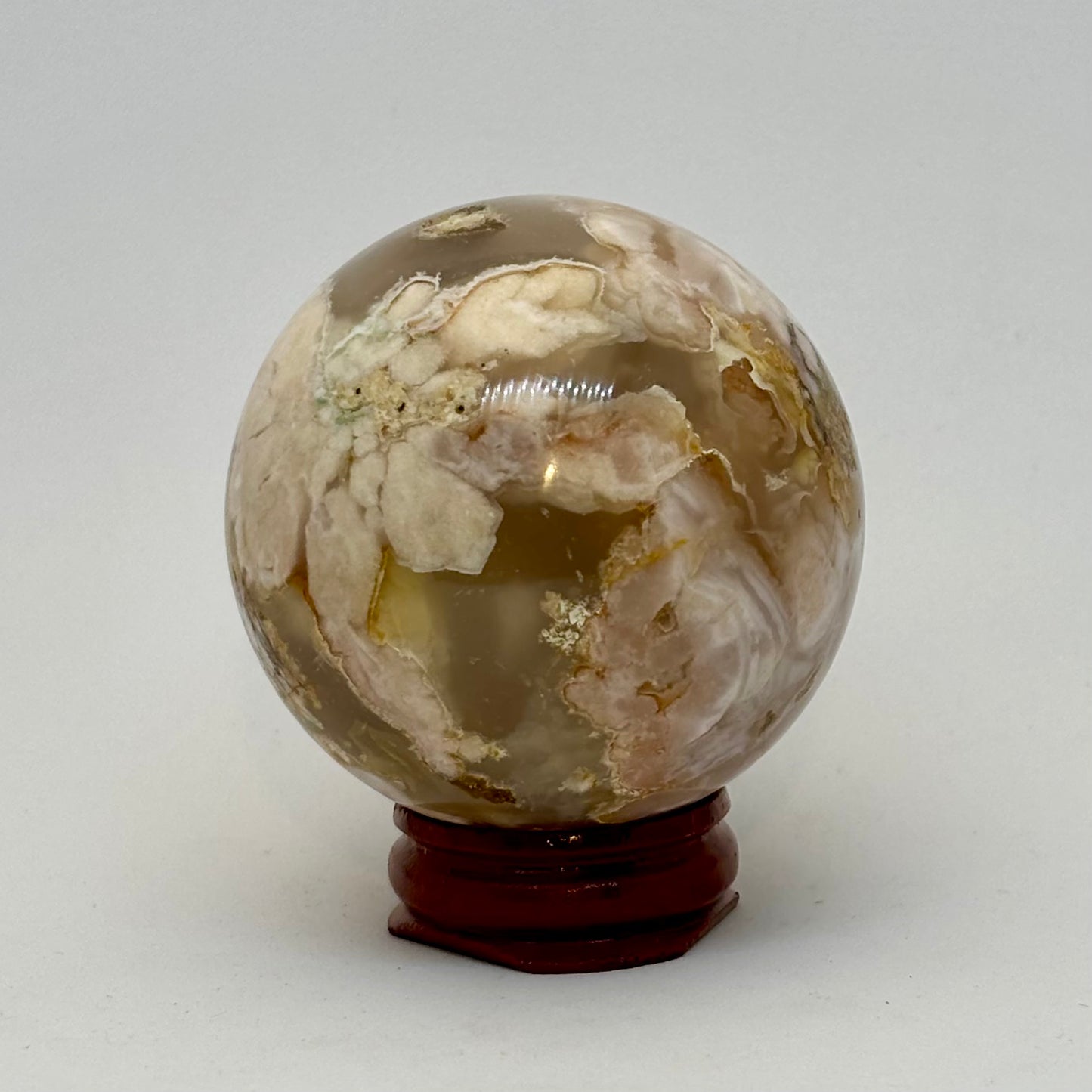 Kugle blomster agat 5 cm Kugle blomster agat 5 cm