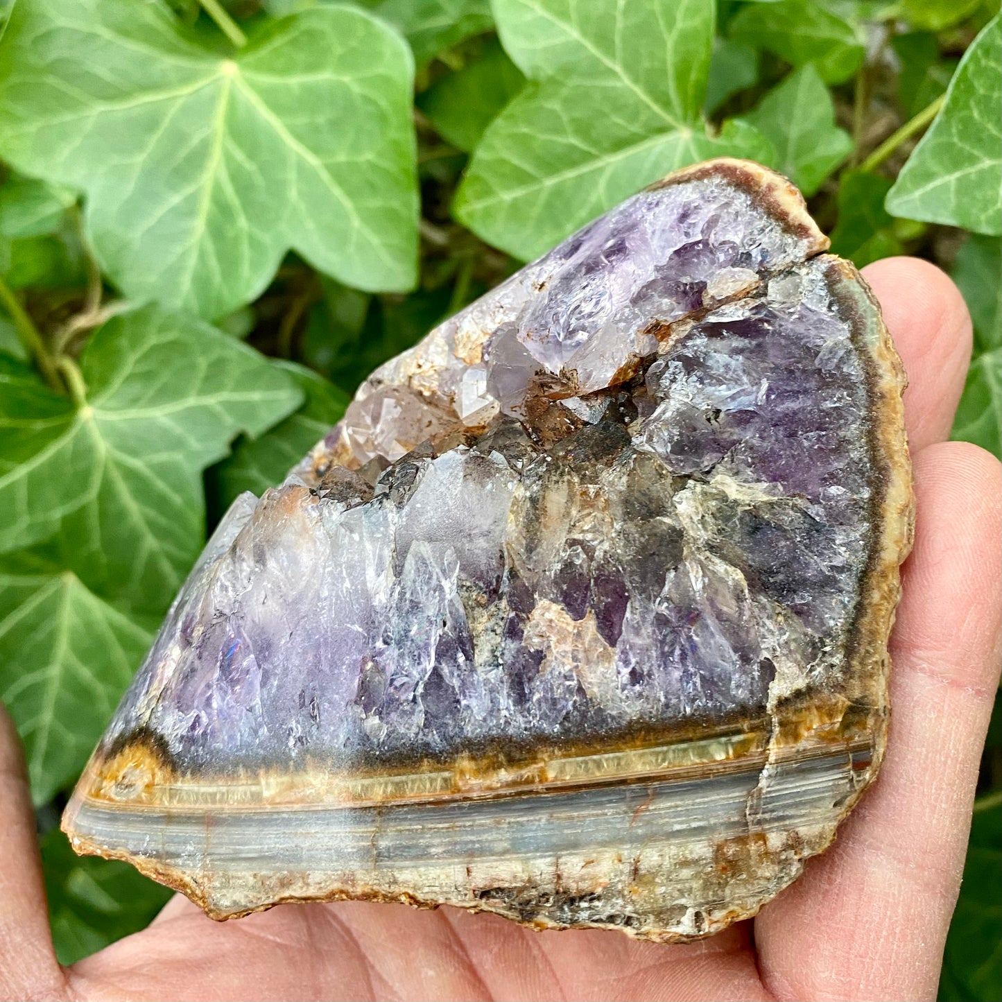 Agat geode, poleret 11 cm Agat geode, poleret 11 cm