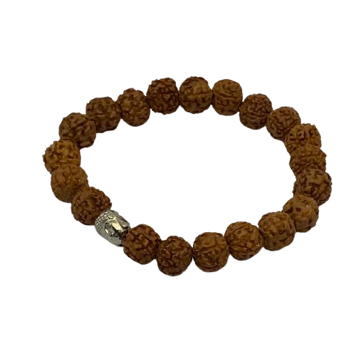Rudraksha armbånd natur - herrestørrelse Rudraksha armbånd natur - herrestørrelse