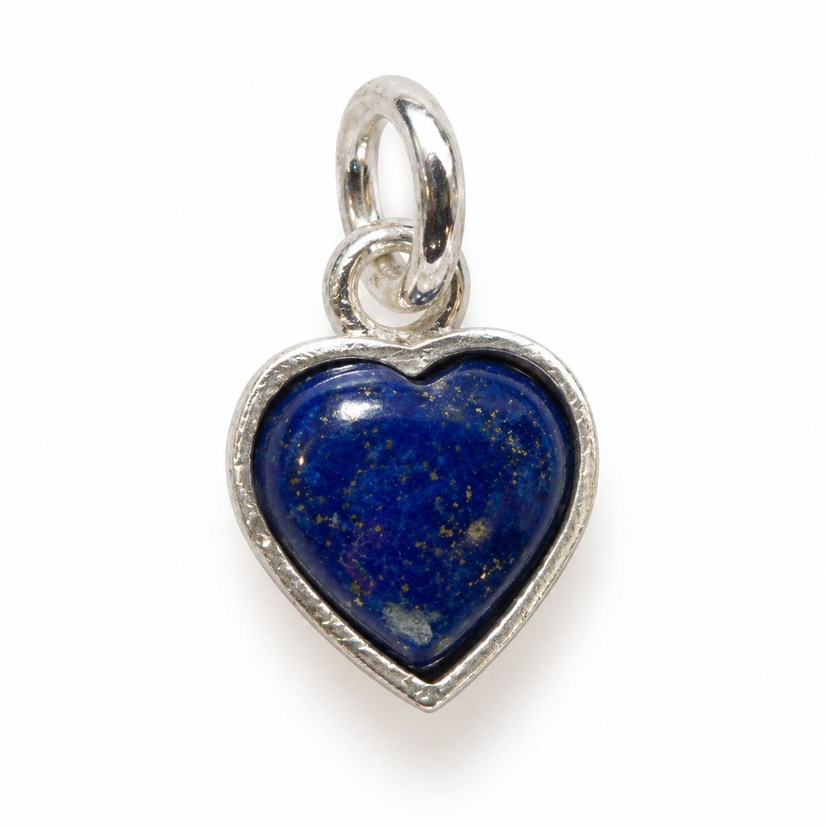 Lapis lazuli hjerte charm – 925 sølv vedhæng Lapis lazuli hjerte charm – 925 sølv vedhæng