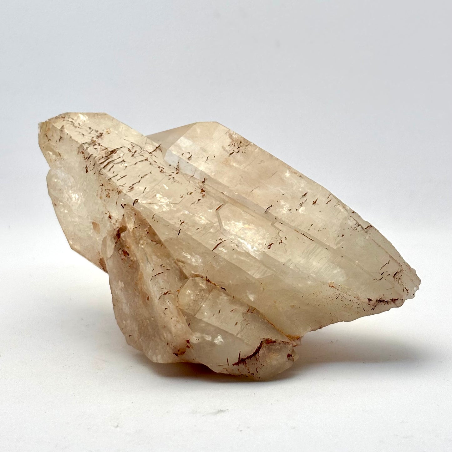Hæmatoid Bjergkrystal klynge, Zambia 10,5 cm | nr. 1 Hæmatoid Bjergkrystal klynge, Zambia 10,5 cm | nr. 1
