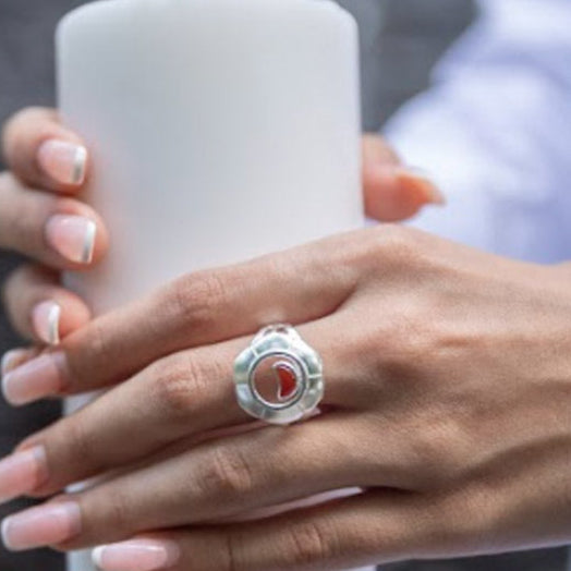 Sacral Chakra fingerring | 925 Sterling Sølv og Karneol Sacral Chakra fingerring | 925 Sterling Sølv og Karneol