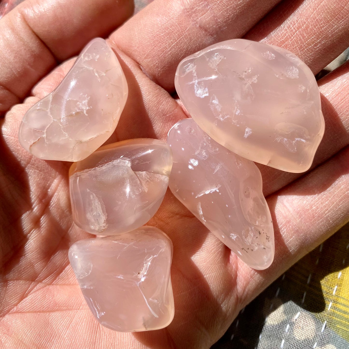 Chalcedon pink - lommesten Chalcedon pink - lommesten