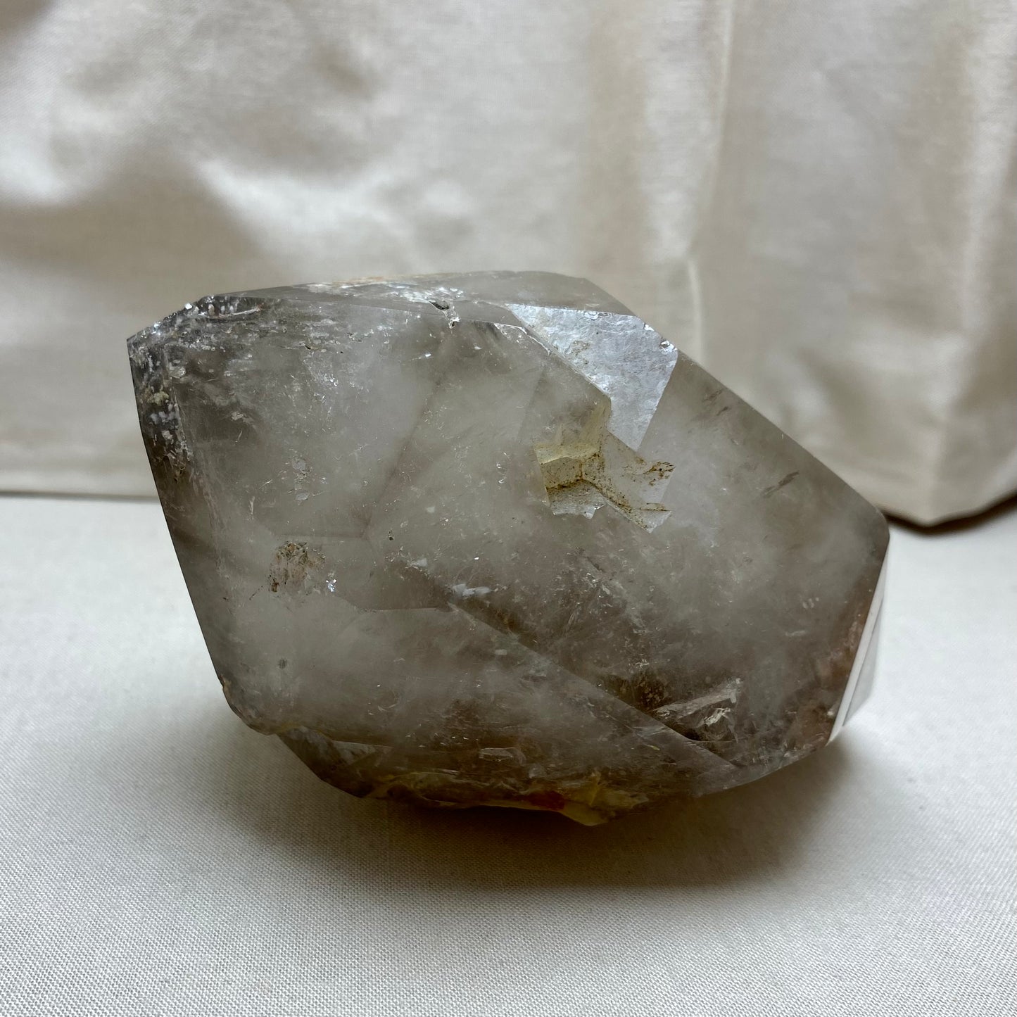 Stor dobbelt Røgkvarts spids 12 cm fra Namibia Stor dobbelt Røgkvarts spids 12 cm fra Namibia