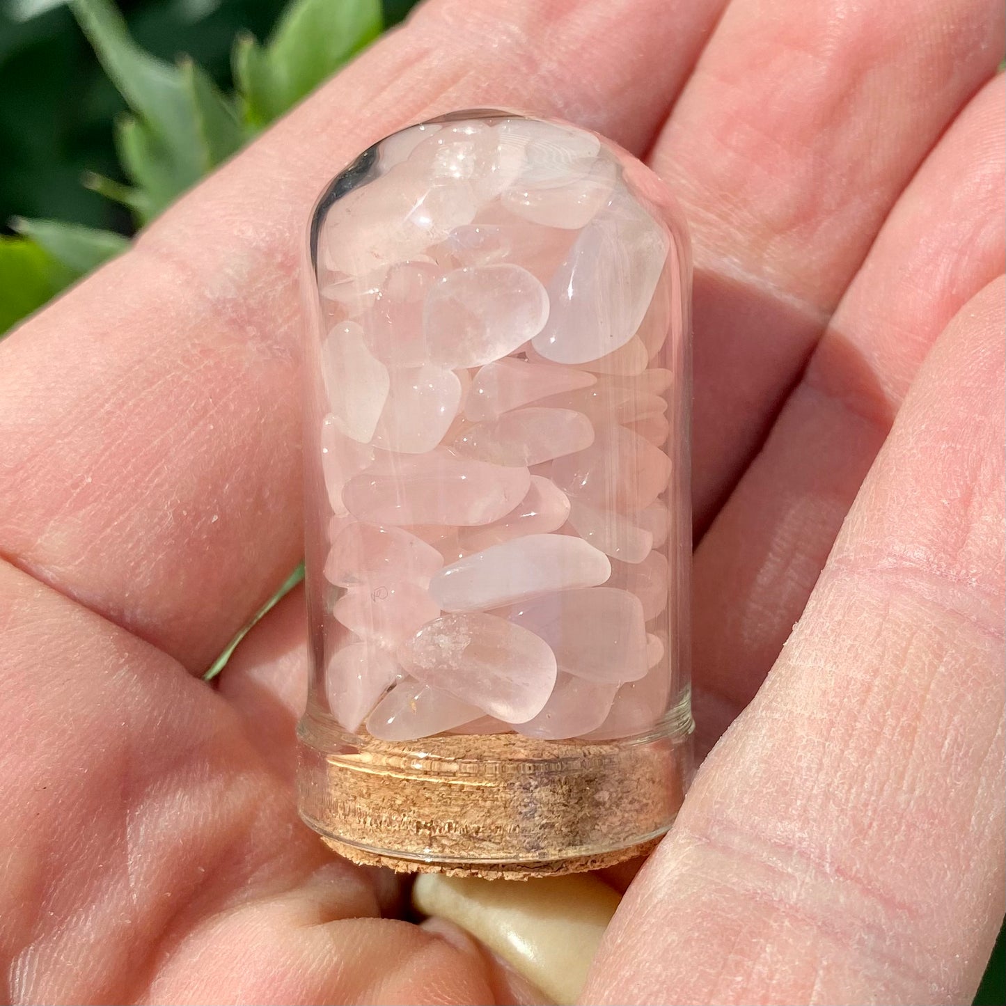 Rosakvarts - energi dome Rosakvarts - energi dome