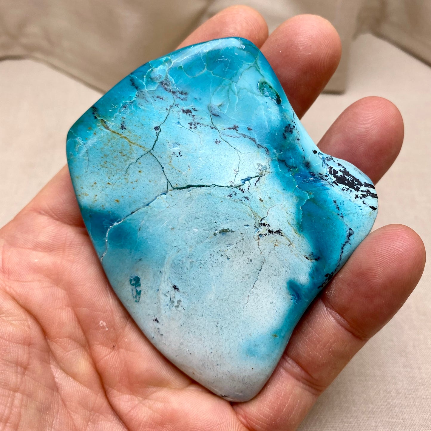 Aqua-chrysocolla / malakit - 9 cm Aqua-chrysocolla / malakit - 9 cm