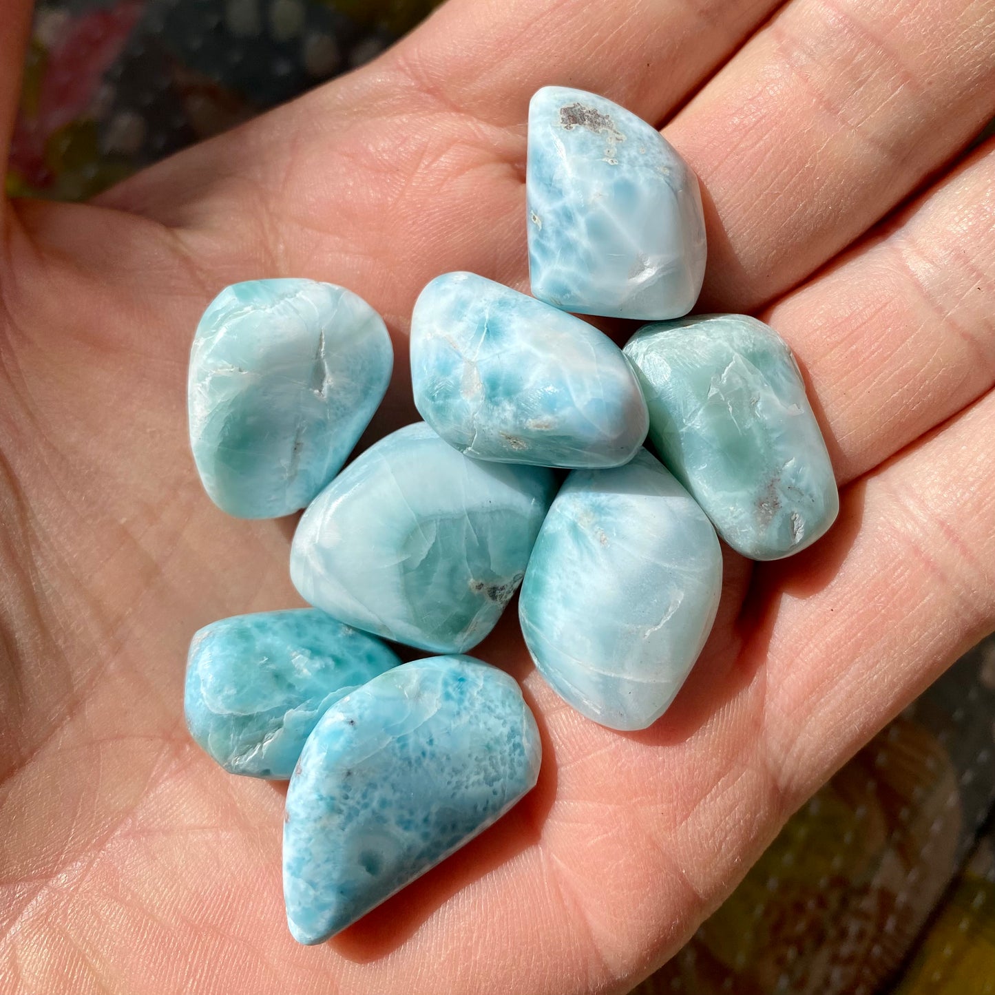 Larimar - lommesten 2 - 2,5 cm Larimar - lommesten 2 - 2,5 cm