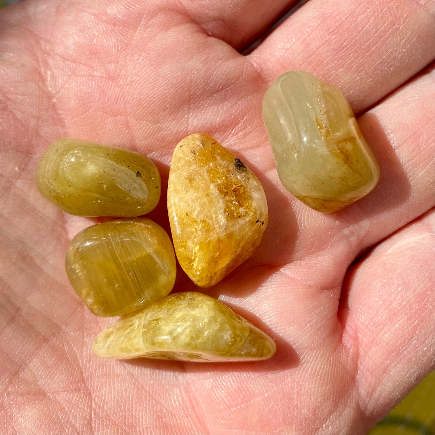 Heliodor, Guld Beryl - lommesten Heliodor, Guld Beryl - lommesten