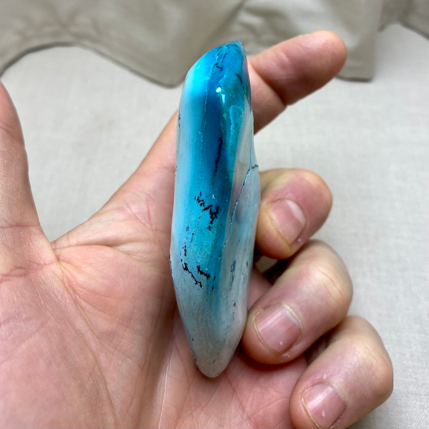Aqua-chrysocolla / malakit - 9 cm Aqua-chrysocolla / malakit - 9 cm