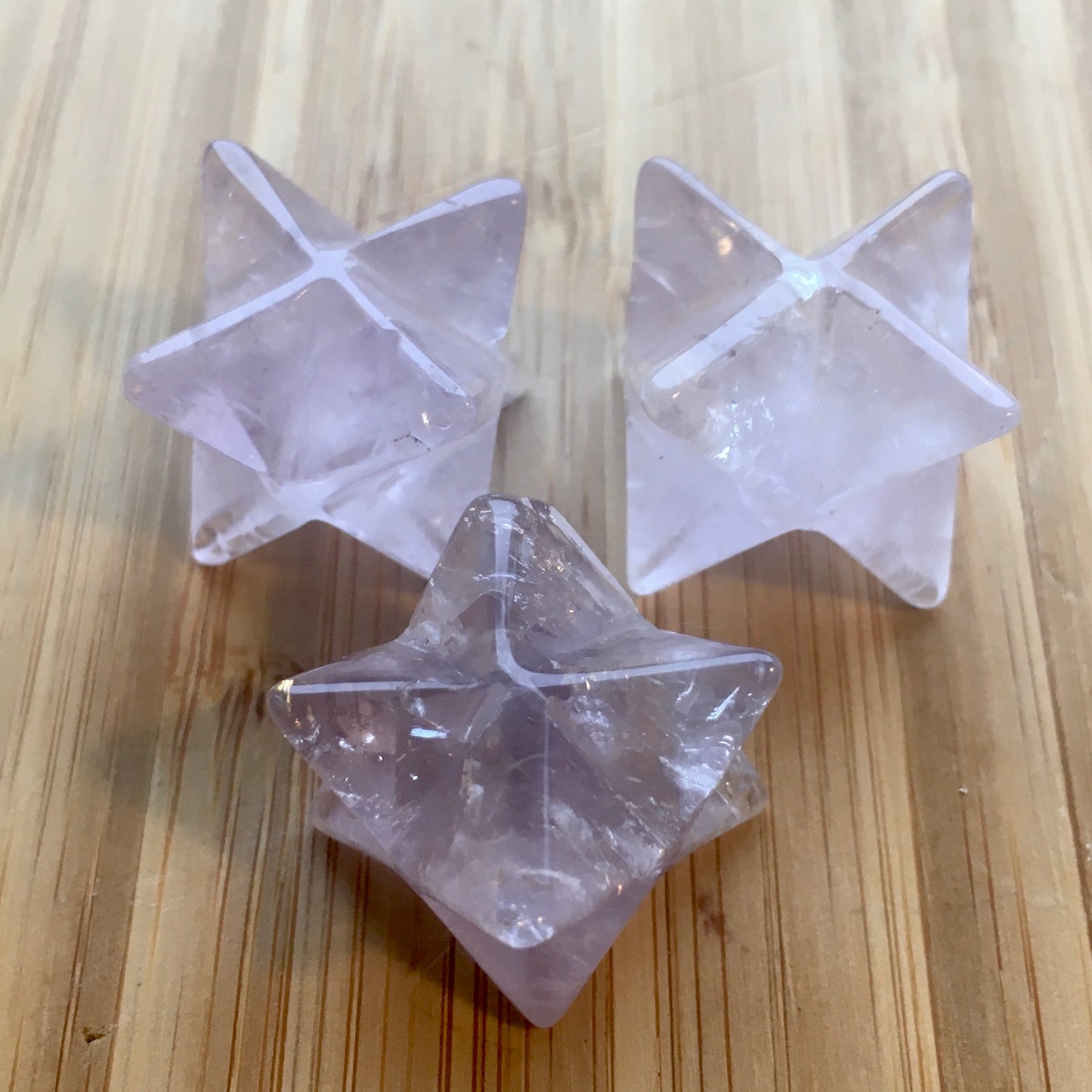 Merkaba - lys ametyst 2,5 cm Merkaba - lys ametyst 2,5 cm