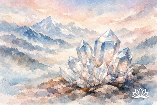Himalaya bjergkrystal og dens særlige ro