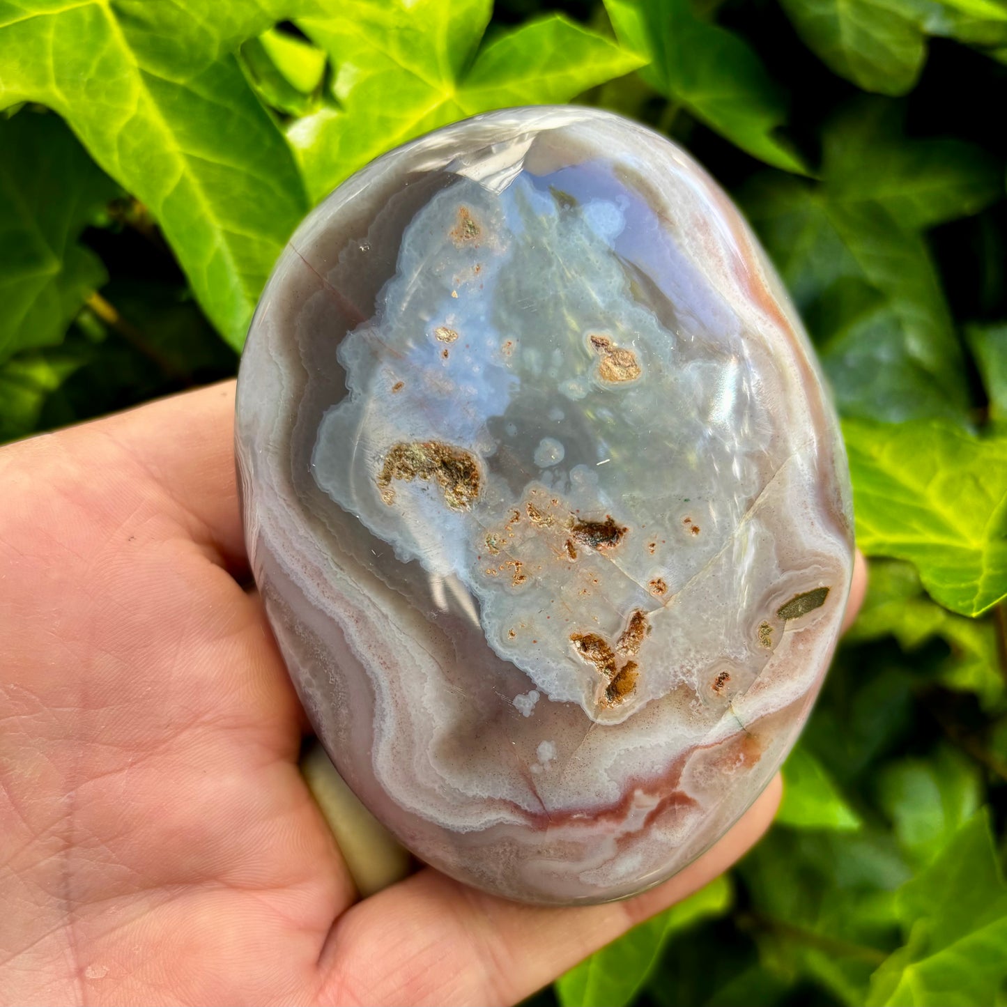 Sashe Agat palmstone 9 cm Sashe Agat palmstone 9 cm