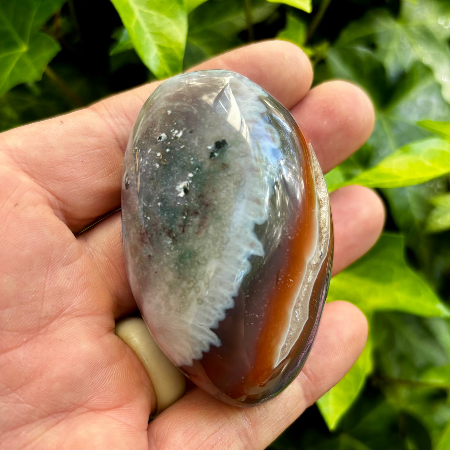 Sashe Agat palmstone 7 cm Sashe Agat palmstone 7 cm