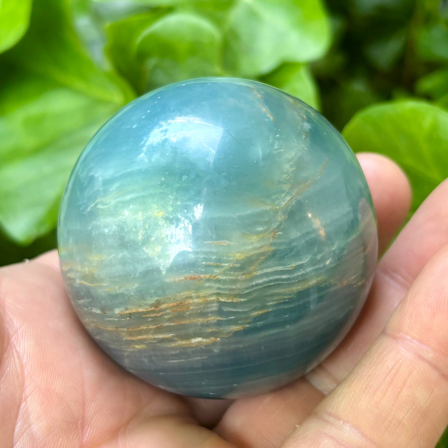 Blue onyx kugle - 5,5 cm | nr. 5 Blue onyx kugle - 5,5 cm | nr. 5