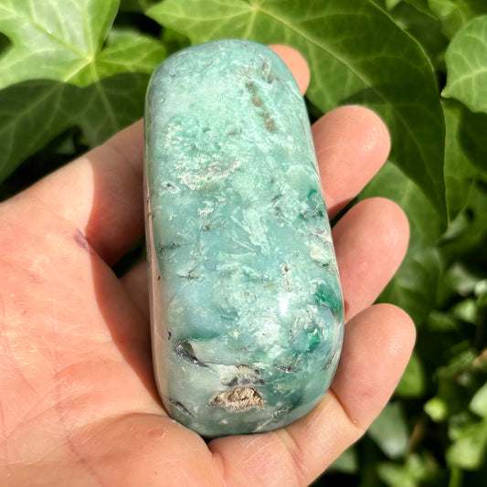 Billede af Krom Chalcedon palmstone | 9 cm nr 6