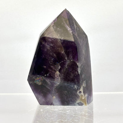 Mørk ametyst spids 7 cm - poleret | nr. 10