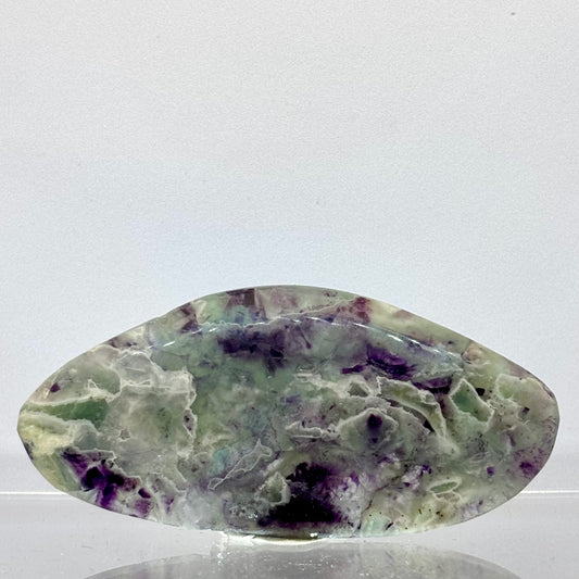 Billede af Regnbue fluorit skive poleret 9,5 cm | nr. 3