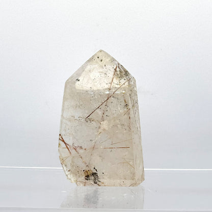 Bjergkrystal spids med rutiler, Madagaskar 7,1 cm | nr. 6