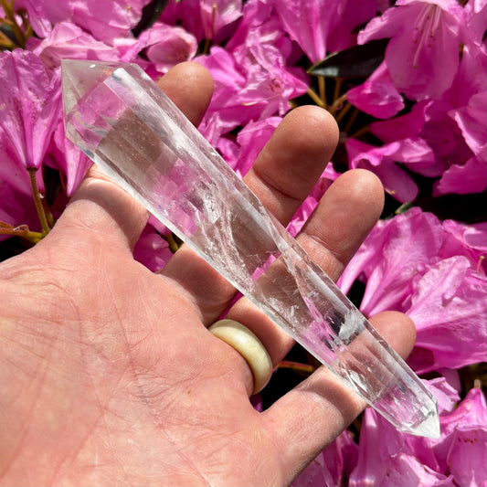 Billede af 12 facet Vogel bjergkrystal 16,3 cm