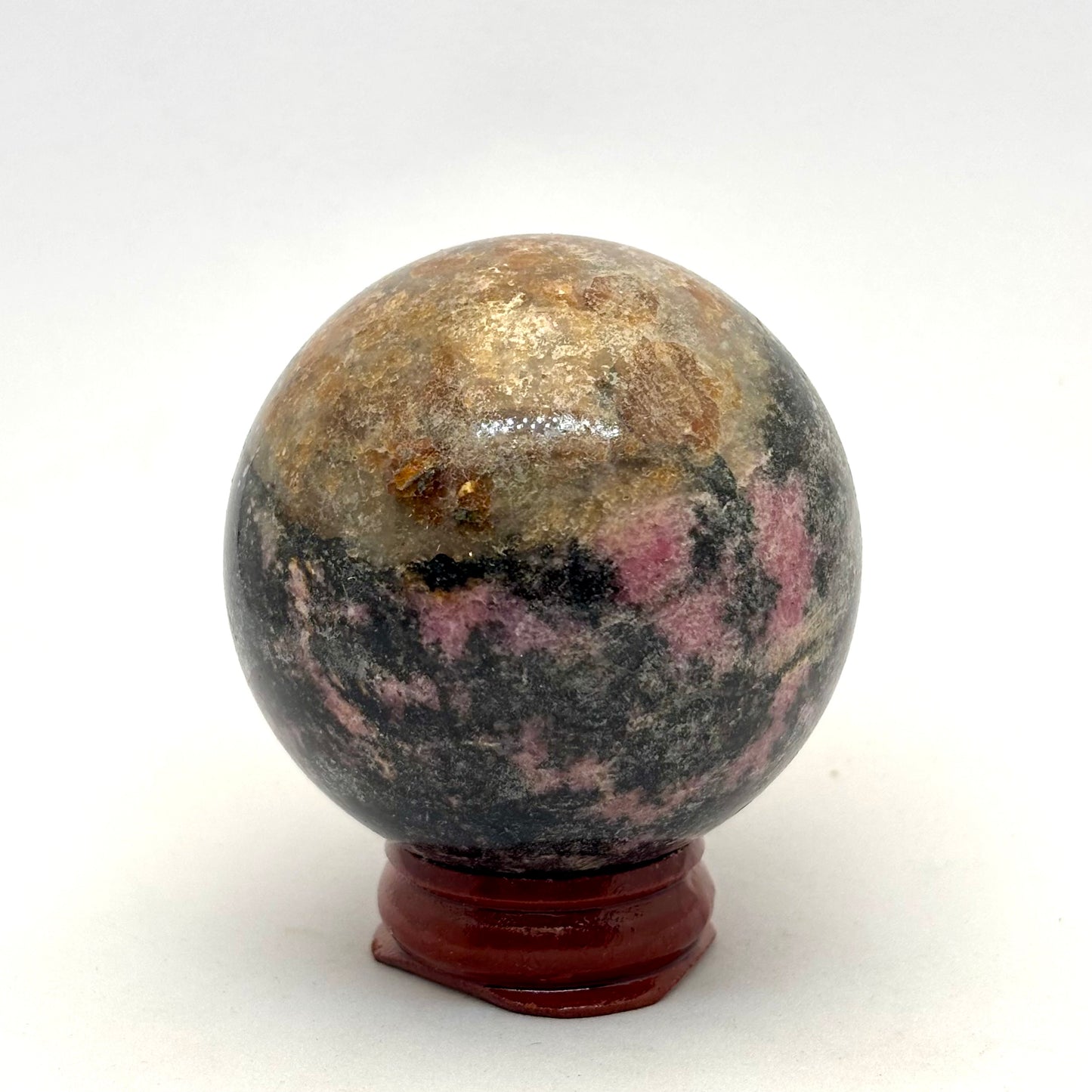 Rhodonit kugle 5,5 cm Rhodonit kugle 5,5 cm