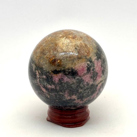 Billede af Rhodonit kugle 5,5 cm