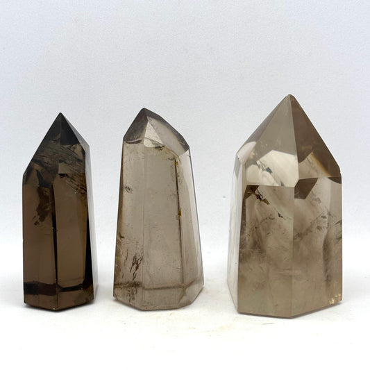 Billede af Røg kvarts trio super eksklusiv kvalitet | 5,8 - 6,4 cm