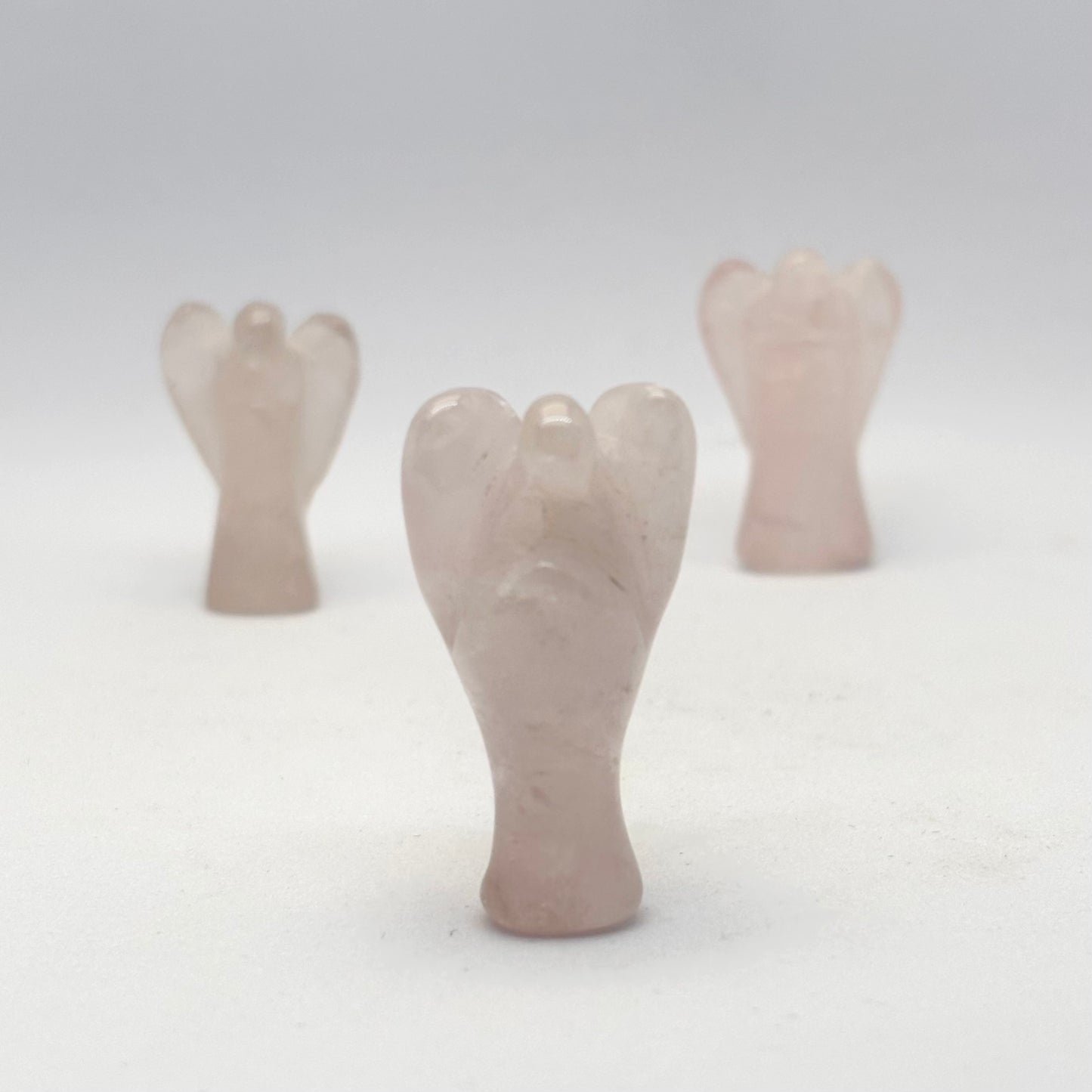 Rosakvarts engel - lille 3 - 3,5 cm Rosakvarts engel - lille 3 - 3,5 cm