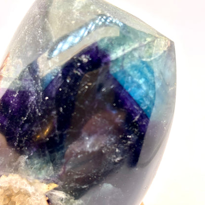 Vandmelon fluorit skulptur 10 cm | nr. 5